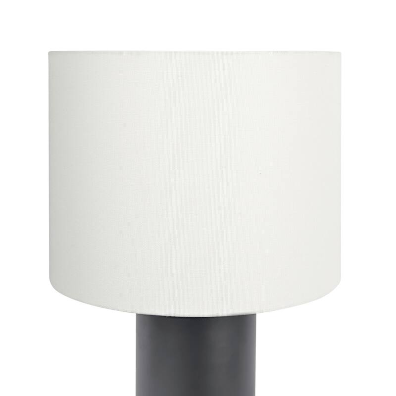 Black Table Lamp with On/Off Switch Black Block Base