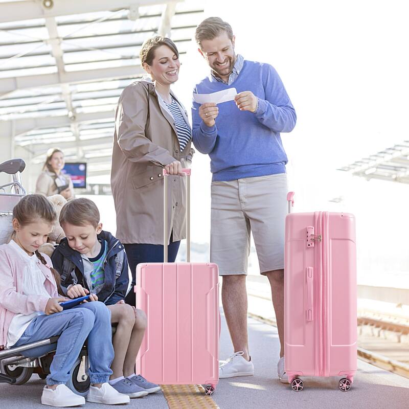 28" ABS Hardshell Lightweight Expandable Luggage with Double Wheels