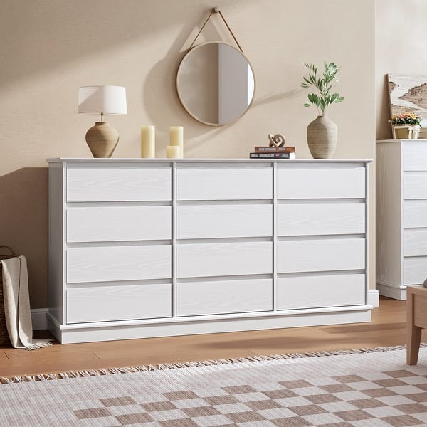 5-Drawer Wooden Dresser for Bedroom, Tall Chest with Deep Storage Drawers, Wide Top for Closet, Living Room, White - On Sale - Bed Bath & Beyond - 43667143 5-Drawer Wooden Dresser for Bedroom, Tall Chest with Deep Storage Drawers, Wide Top for Closet, Living Room, White - On Sale - Bed Bath & Beyond - 43667143
