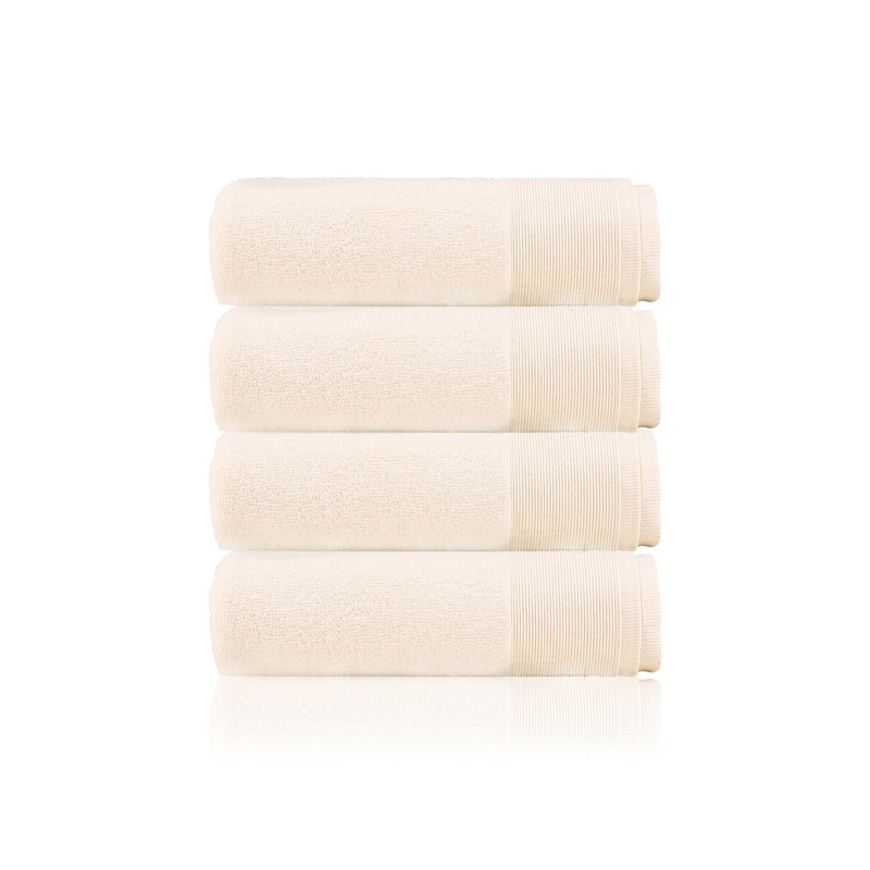 Fabstyles Camelot Hand Towel 600 GSM Zero-Twist Cotton Set of 4 - 16"x28"