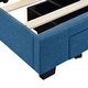 preview thumbnail 18 of 18, Merax Queen Size Linen Upholstered Platform Bed with 3 Drawers