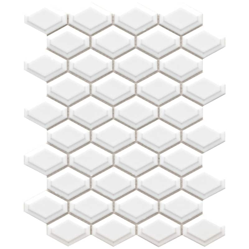Emser Tile F14CATC1013MHWP Catch - 10" x 13" Dimensional Wall Tile -