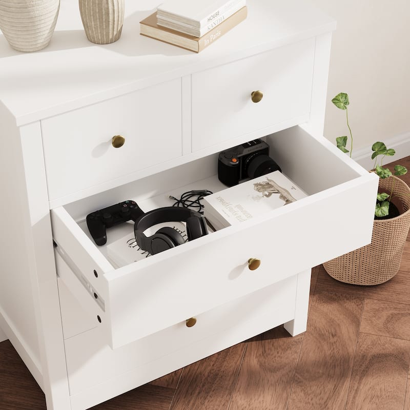 5 Drawer Dresser For Bedroom With Modern Style