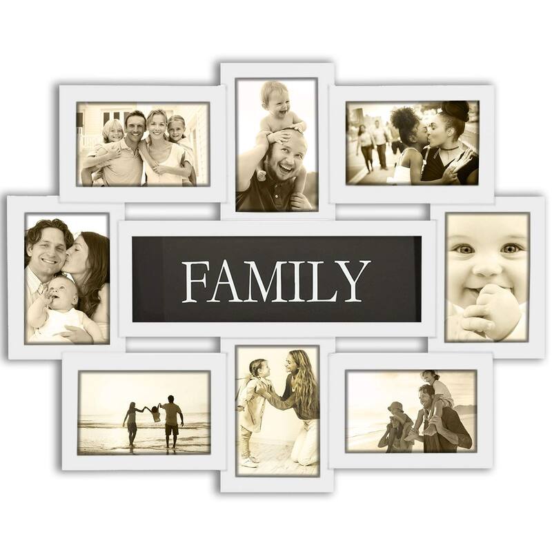 HELLO LAURA 12 Opening Decorative Wall Hanging Collage Picture Photo Frame - N/A