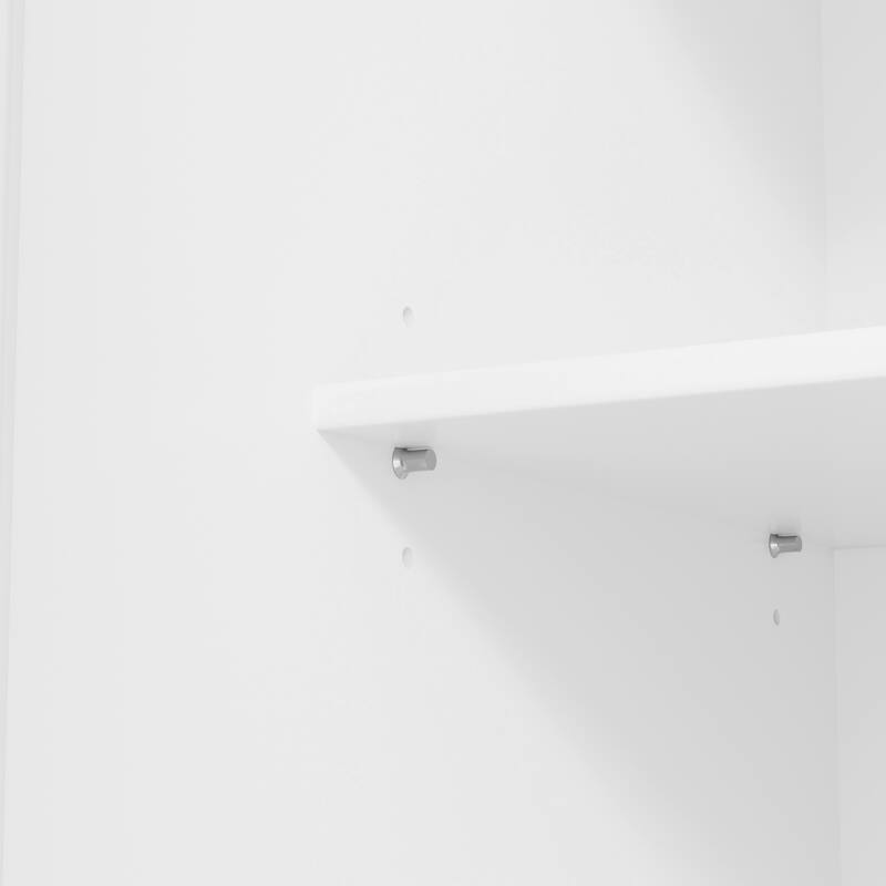 Modern Large Kitchen Pantry Cabinet, Wood Storage Cupboard with 2 Drawers, Adjustable Shelves & 8 Door Storage Shelves