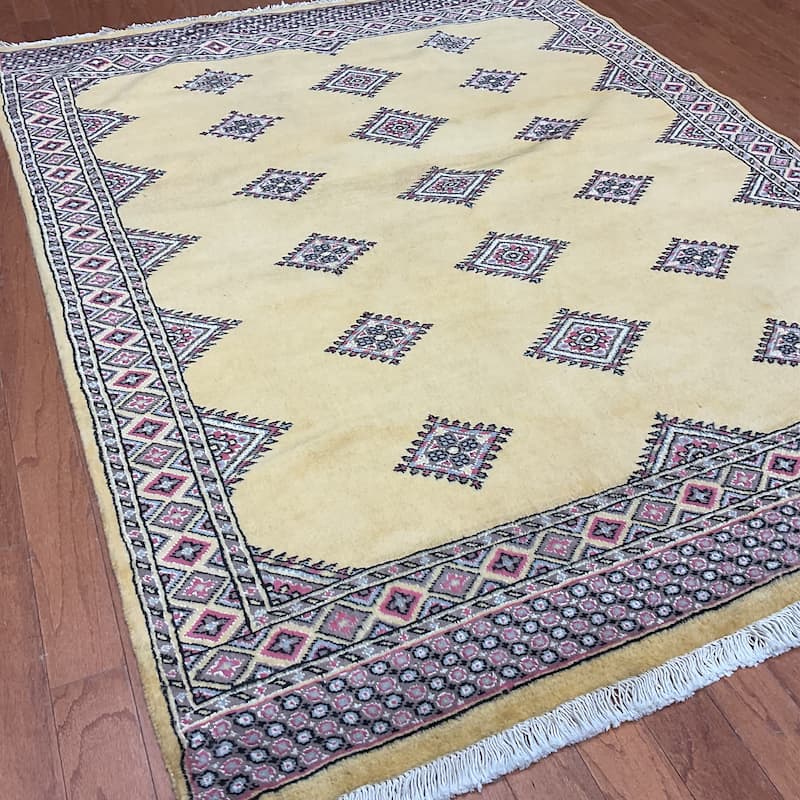 HERAT ORIENTAL Handmade Bokhara Wool Rug - 4'7" x 6'