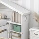 preview thumbnail 13 of 16, Twin Bed with Roofed Bookcase Headboard, Pull-Out Trundle, Easy Assembly
