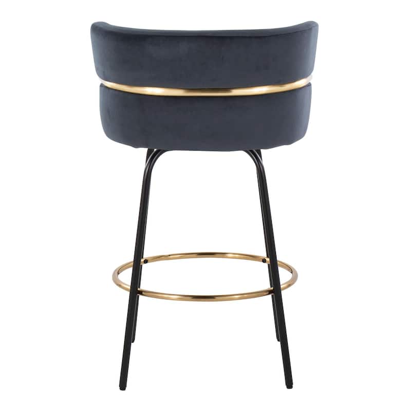 Silver Orchid Lena 26" Fixed-Height Counter Stool (Set of 2)