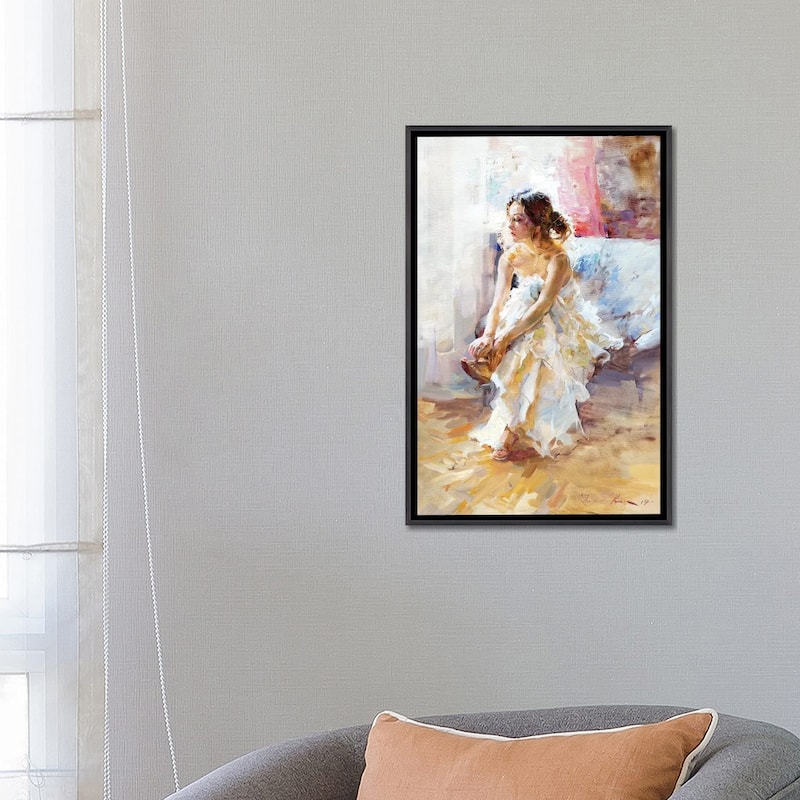 iCanvas "In White" by Igor Zhuk Framed