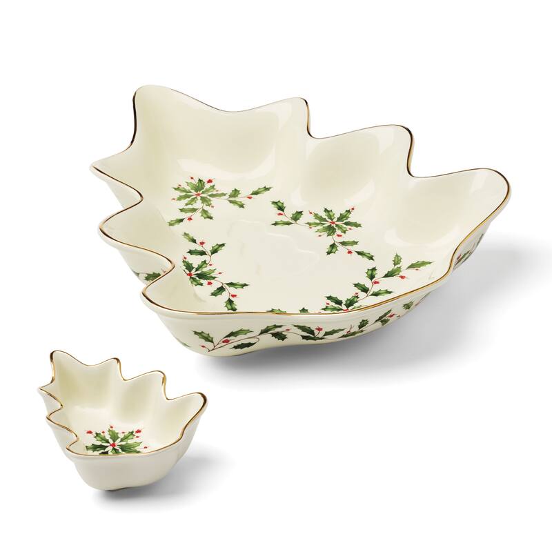 Lenox Holiday Tree Chip & Dip Set
