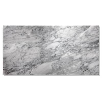 12*24 Carrara Marble, Gray marble, natural marble, real marble, for wall and floor, polished marble tile, 1 box 4 pcs