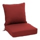 preview thumbnail 46 of 59, Arden Selections Oceantex 24 x 24 in Deep Seat Set 24 W x 46.5 D in. - Nautical Red