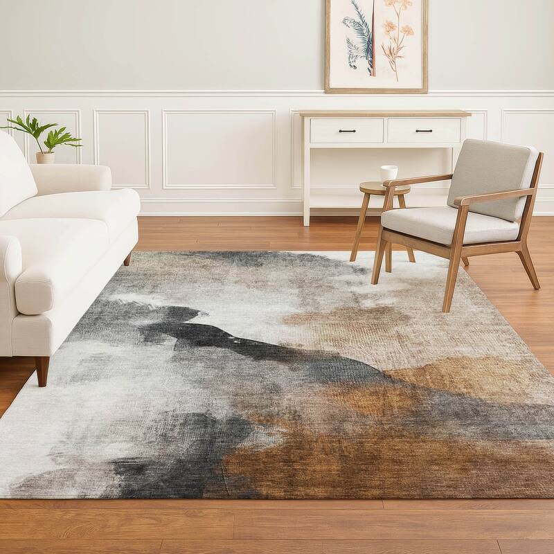 Premium Washable Super Soft Abstract Contemporary Mayfield Rug