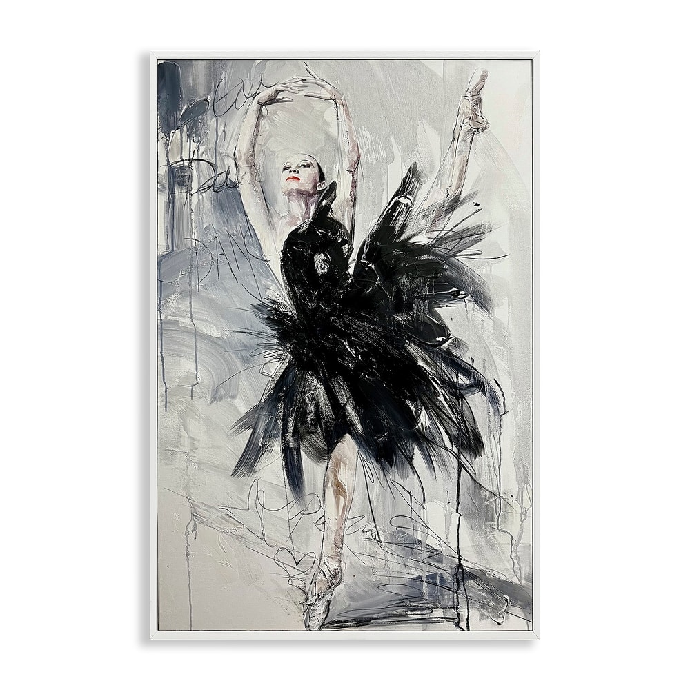 Stupell Graceful Dancer Abstract Framed Giclee Art Design By Lucille Lee
