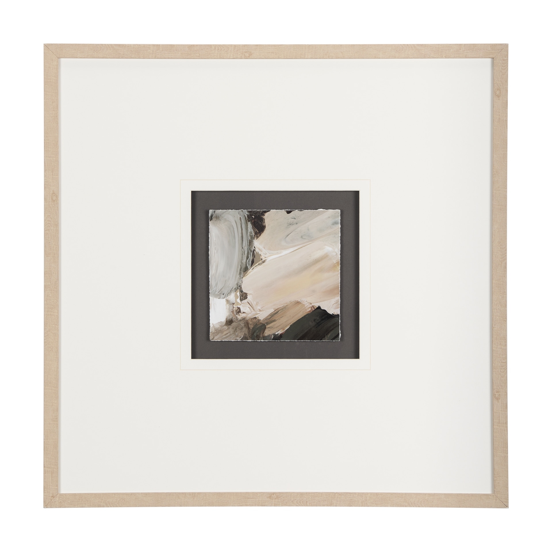 Mercana Harmonic II by Studio a Hand Embellished Textured Framed Art Print Matted under Glass