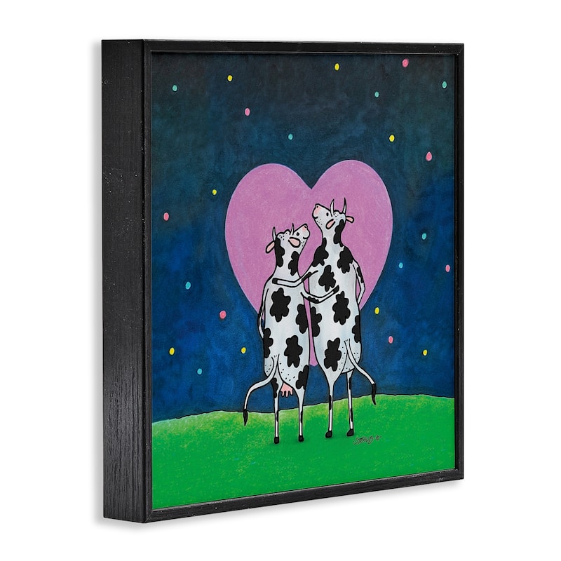 Stupell Loving Significant Udder Framed Giclee Art Design By Roger Straub