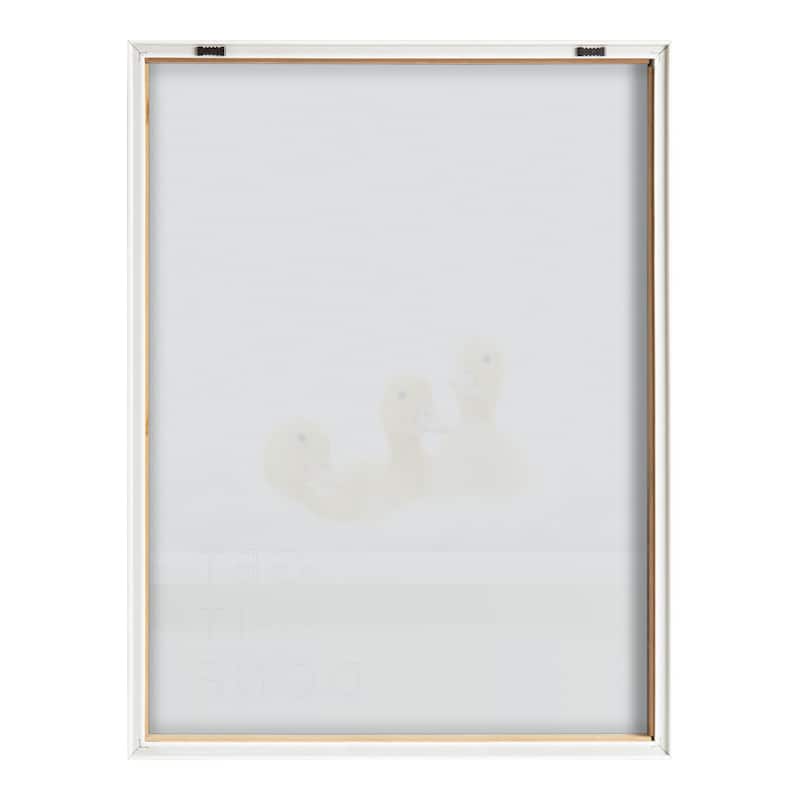 Kate and Laurel Blake Bathroom Bubble Bath 3 Ducks Framed Printed Glass by The Creative Bunch Studio - Natural