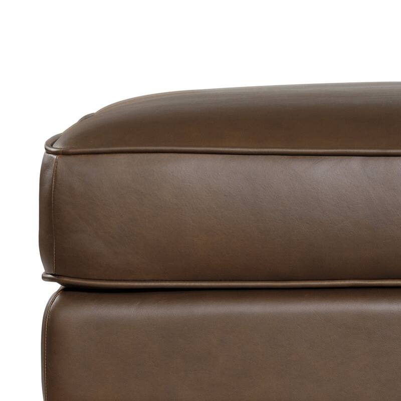 Poly & Bark Essex Genuine Italian Leather Rectangular Ottoman