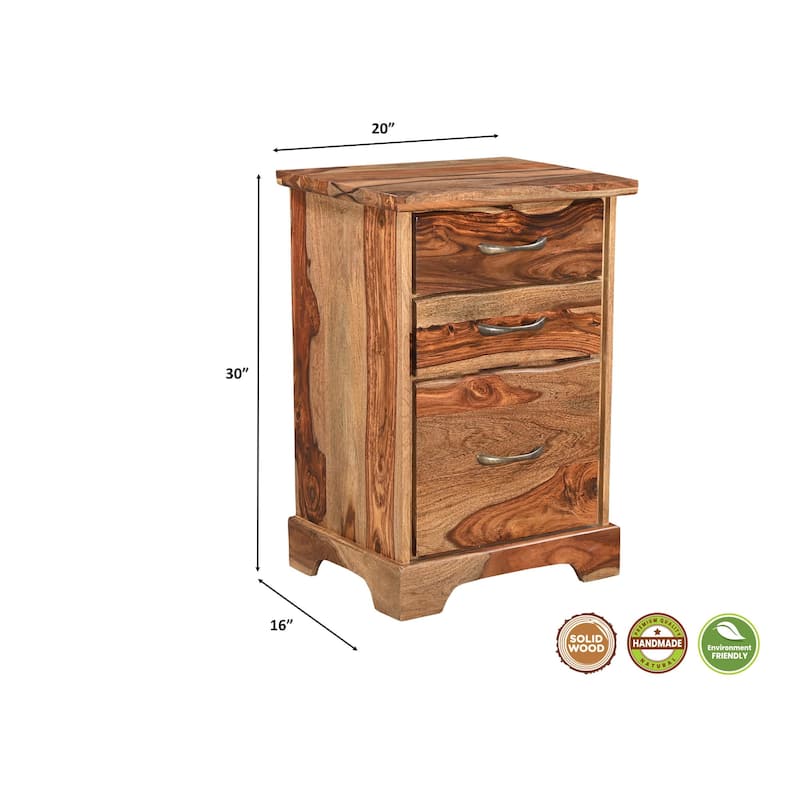 Avenue 2-piece Live Edge Solid Wood Desk Set