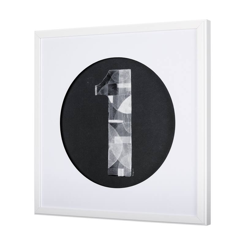 Numbers I Framed Art Print