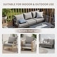 preview thumbnail 3 of 6, Gymojoy 6-Inch Thick Outdoor Deep Seating Cushion Set, 22"/24" Wide Options, Waterproof & Fade Resistant for Patio Furniture