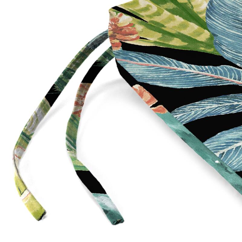 48" x 18" Outdoor Bench Cushion with Ties - 18'' L x 48'' W x 3.5'' H