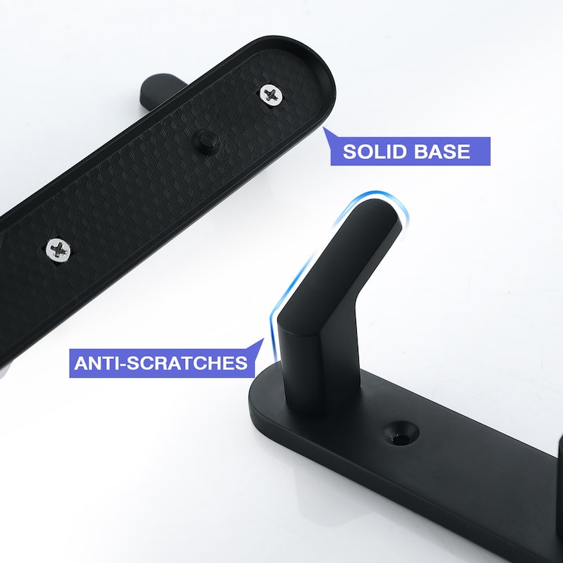 Wall Mounted 5 in 1 Rustproof Hook Rack Coat Rack(2 Pack)