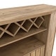 preview thumbnail 6 of 8, DH BASIC Light Oak Country 4-bottle Lattice Wine Cabinet by Denhour