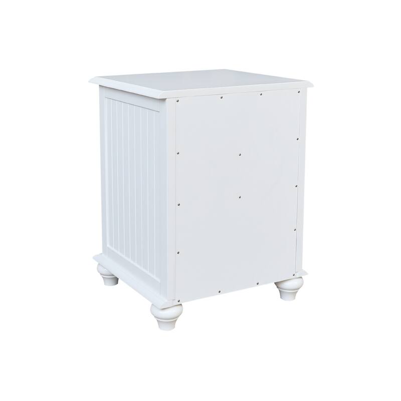 International Concepts Solid Wood 3-Drawer Nightstand