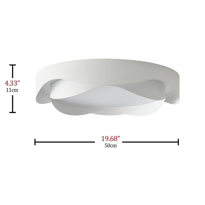 Modern Unique Flower Shape LED Flush Mount Ceiling Light