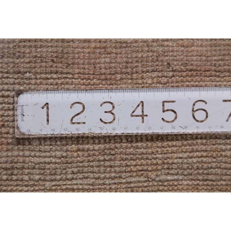 Hand Knotted Oriental 100% Wool Carpet Transitional All-Over Beige & Ivories Oushak Area Rug - 9' 10'' X 7' 8''