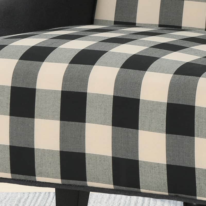 Modern 28" High-Back Upholstered Club Chair with Birch Wood Legs for Living Room