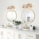 preview thumbnail 2 of 7, Modern Gold 3-Light Linear Bathroom Vanity Lights with Mercury Glass - 21" L x 6.8" W x 8" H
