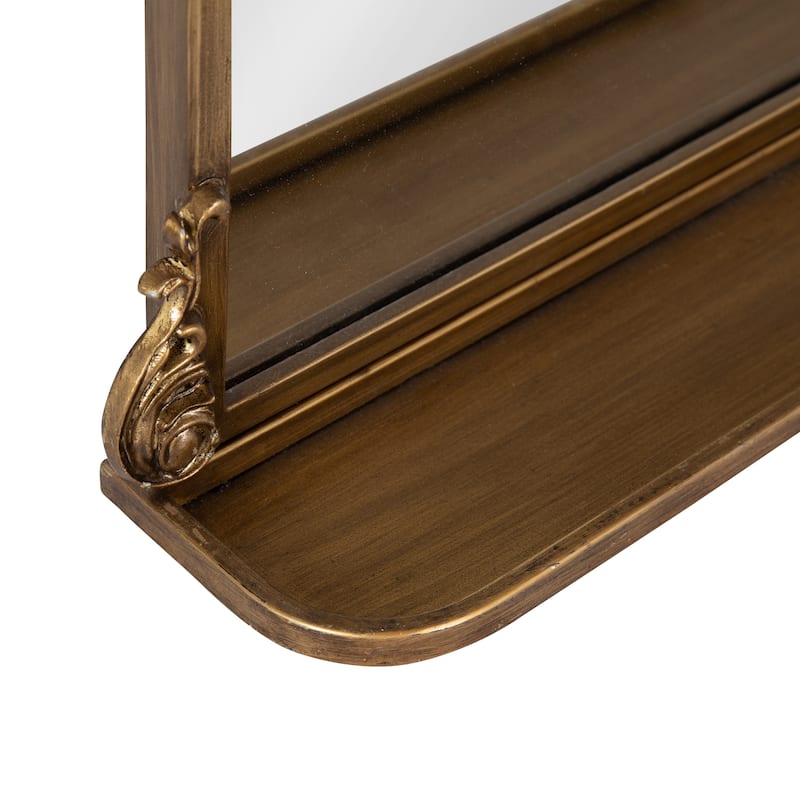 Kate and Laurel Arendahl Traditional Arch Mirror with Shelf