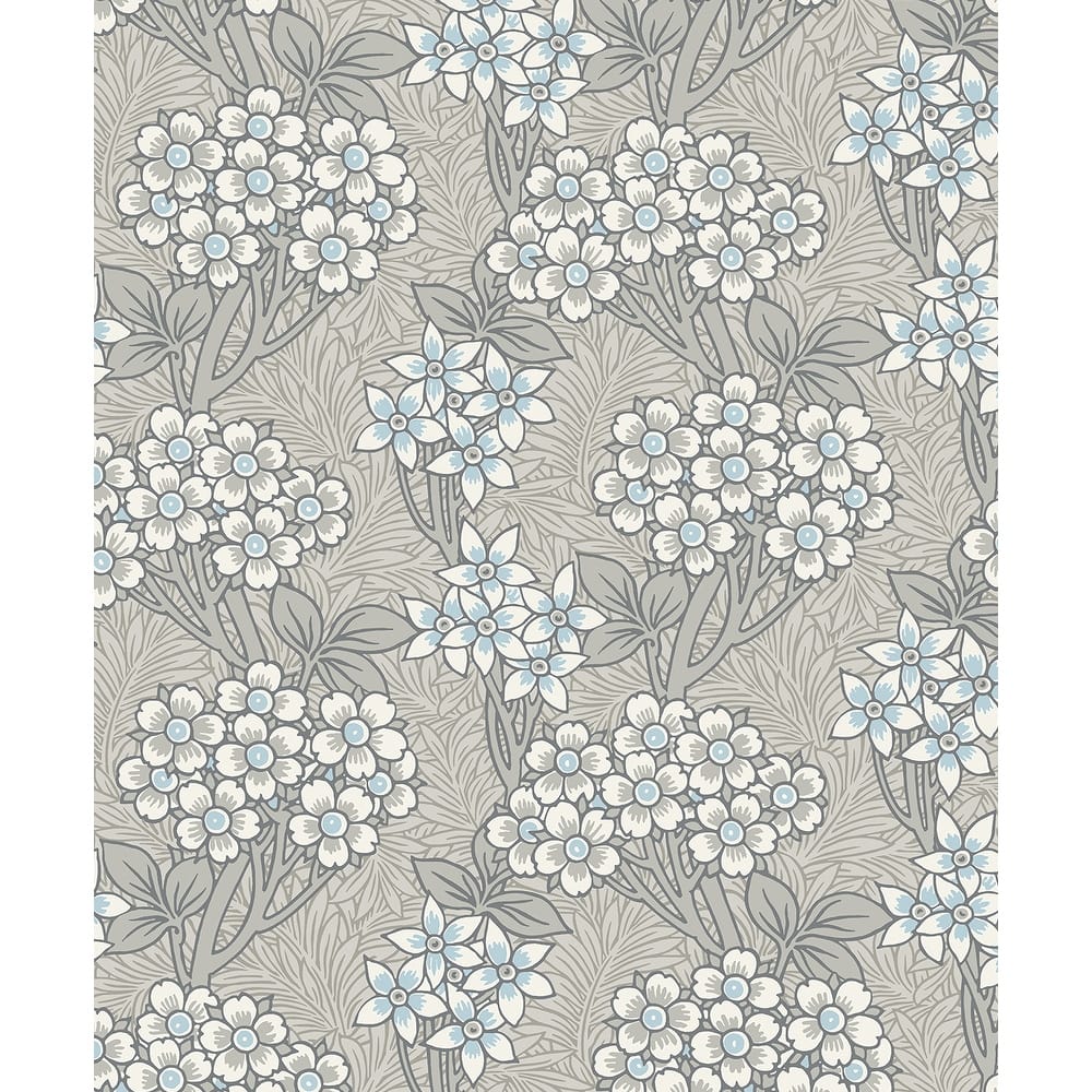 Seabrook Designs Floral Vine Nonwoven Unpasted Wallpaper