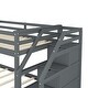 preview thumbnail 54 of 53, Twin-Over-Twin Bunk Bed with Twin Size Trundle and 3 Storage Stairs