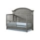 preview thumbnail 10 of 8, Foundry 56" Wide Arch Top Convertible Crib, Brushed Pewter