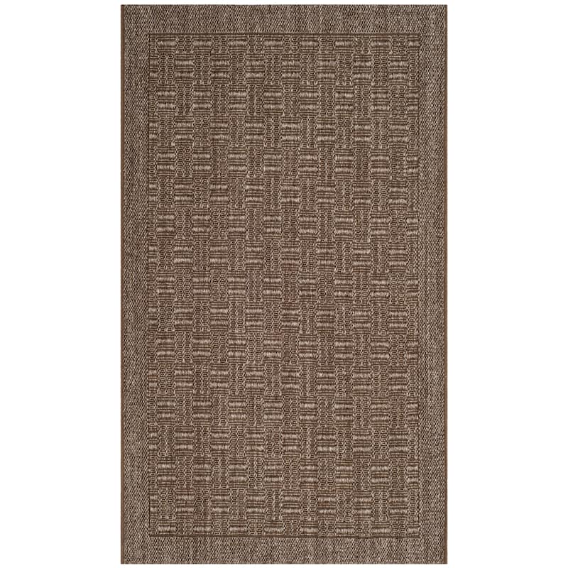 SAFAVIEH, Palm Beach Zettie Modern Sisal Rug - 4' x 6' - Silver
