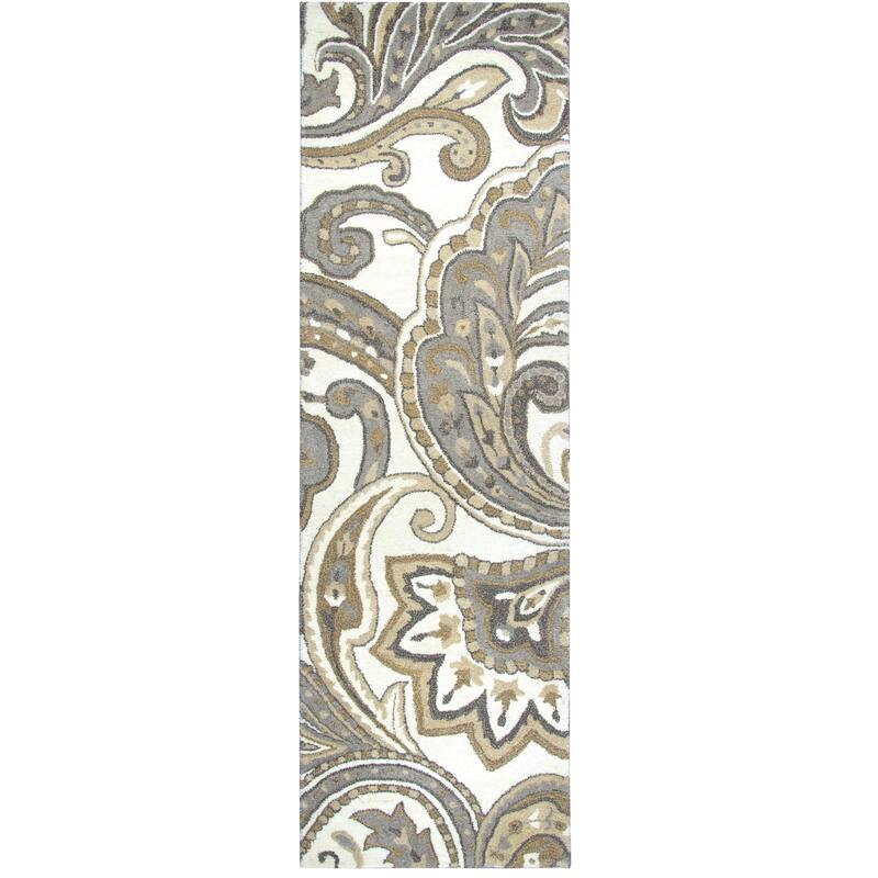 Alora Decor Makalu Collection Paisley Wool Rug