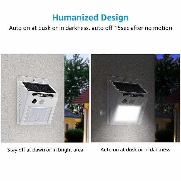 Torchstar 20 led 320lm outdoor led solar motion sensor lights cheap