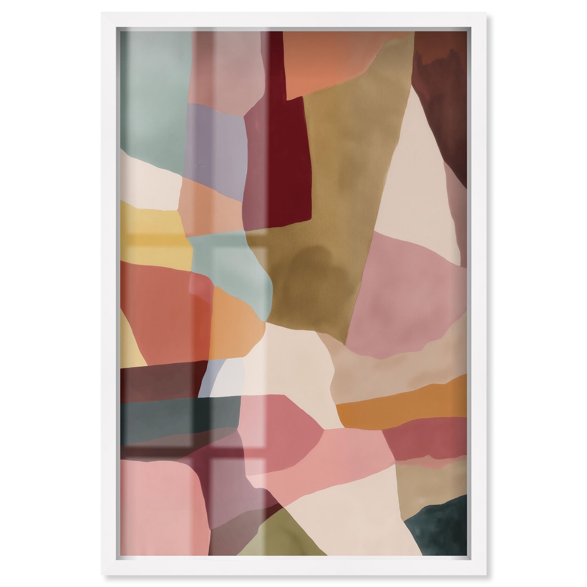 Earthen V Modern Wall Art Shadowbox Print by Art Remedy