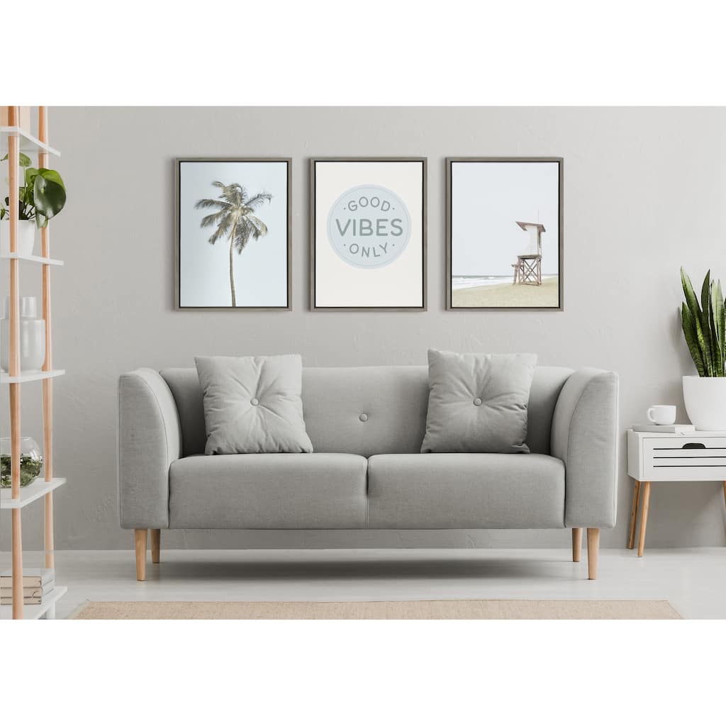 Kate and Laurel Lifeguard Tower Canvas by The Creative Bunch Studio