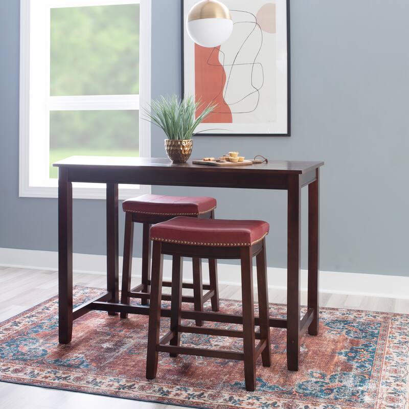 Bridgeport Wooden 3-Piece Counter Height Dining Set