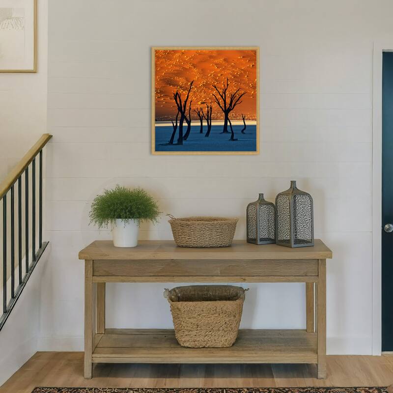 The Old Marsh by Sossusvlei Namibia Framed Canvas Wall Art Print