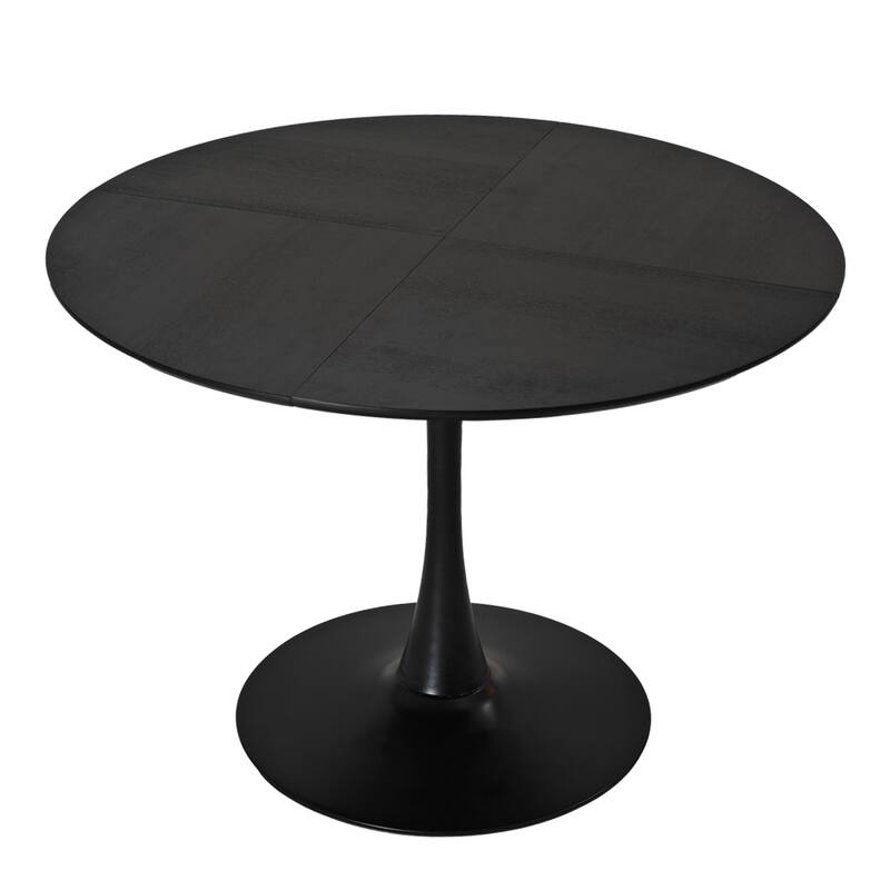 47.24" Modern Round Dining Table,Four Patchwork Tabletops