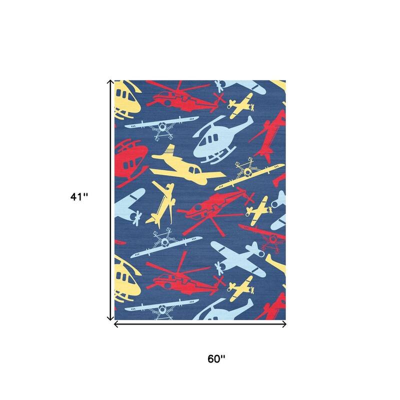 HomeRoots Juvenile/Youth Casual Rectangle Area Rug