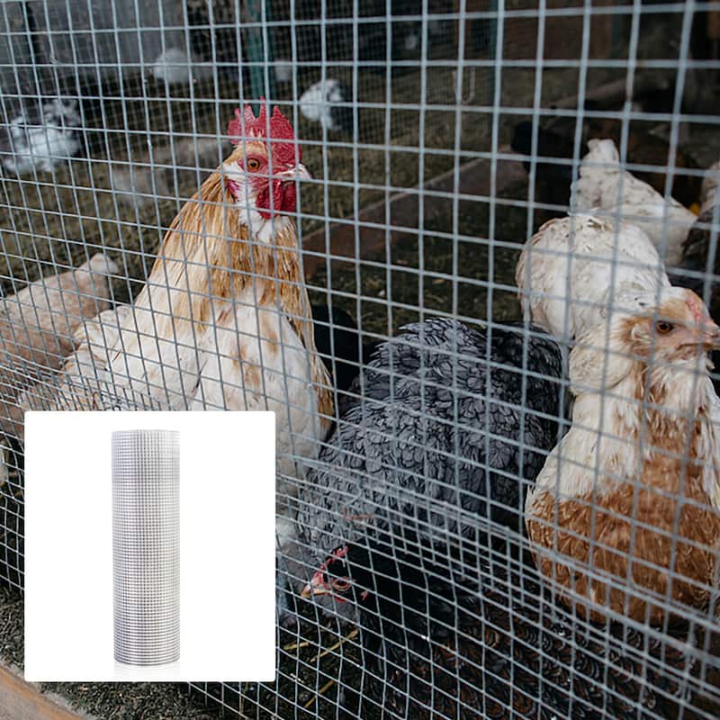 Industrial-Grade Hardware Cloth Roll for Farm Fencing - Silver