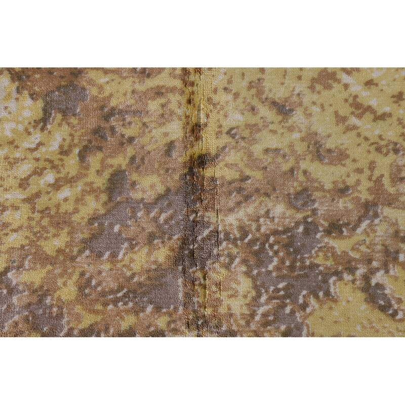 Multi-Color Abstract Oriental Area Rug Hand-Knotted Wool Carpet - 6'0" x 9'0"