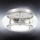 preview thumbnail 5 of 5, Luxury Utilitarian Ceiling Light, 7"H x 16"W, with Coastal Style, Brushed Nickel, by Urban Ambiance