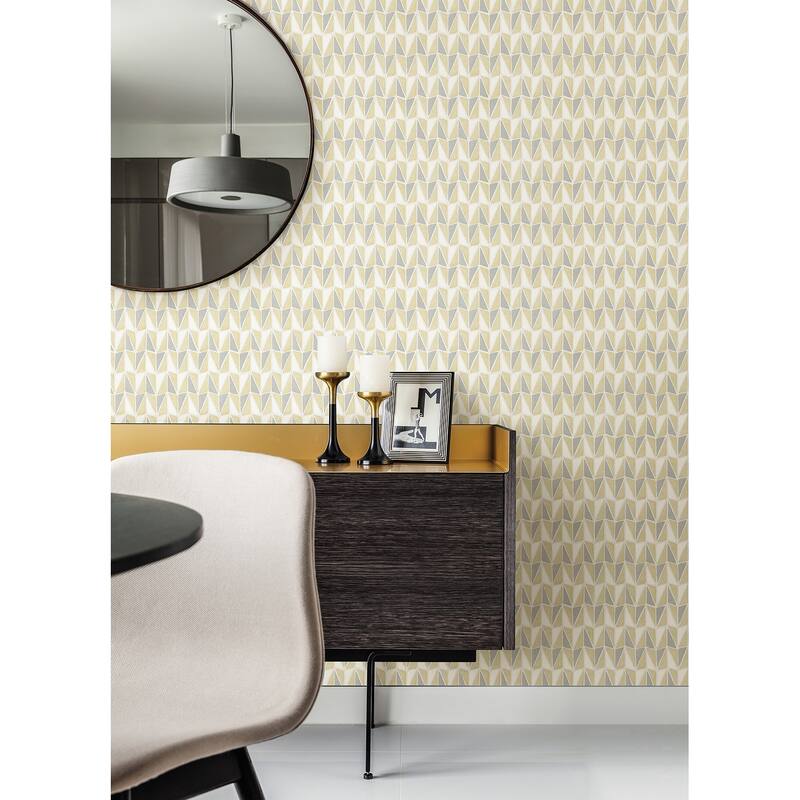 Scott Living Falkirk Yellow Peel and Stick Wallpaper